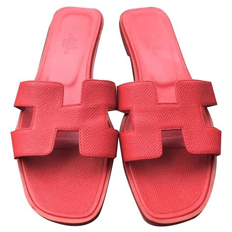 hermes red oran sandals|hermes oran sandals on sale.